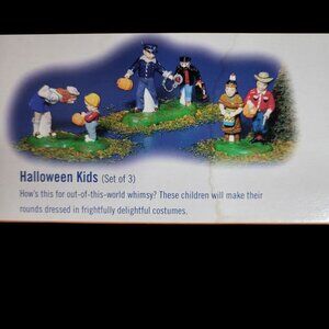 Dept 56 Halloween Village Figurines -Halloween Kids - 3 Pieces